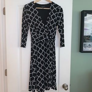 White House Black Market Work Dress ¾ sleeves